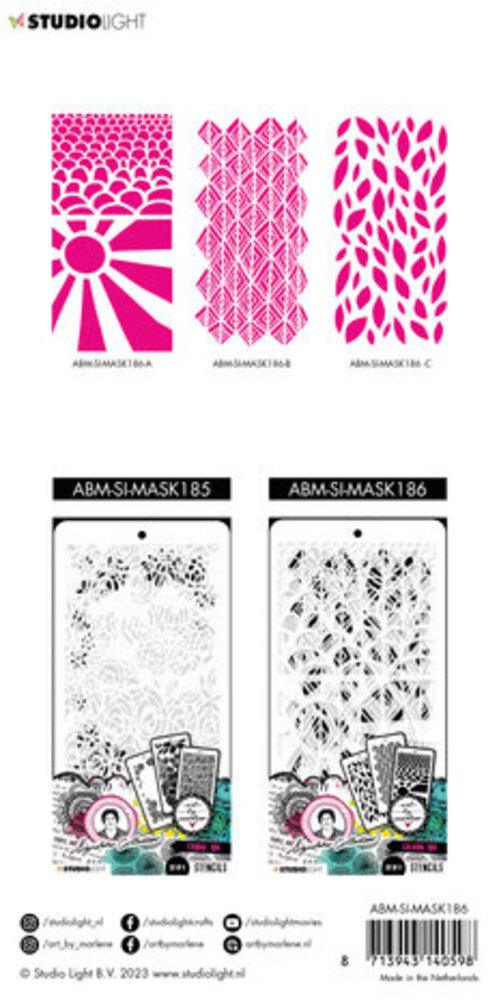 Studio Light Signature Collection Masking Stencils Calming Trio (ABM-SI-MASK186) Studio Light Signature Collection Masking Stencils Calming Trio (ABM-SI-MASK186)