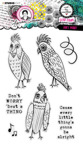 Studio Light Signature Collection Clear Stamps Don't Worry (ABM-SI-STAMP406)