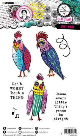 Studio Light Signature Collection Clear Stamps Don't Worry (ABM-SI-STAMP406)