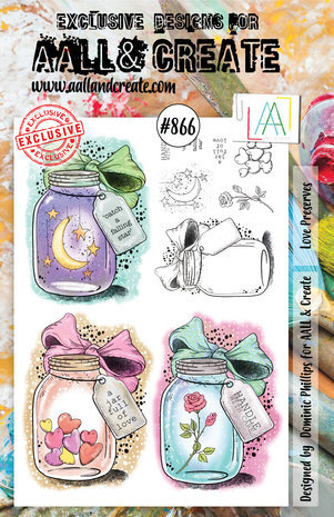 AALL and Create Clear Stamp Set A5 Love Preserves (AALL-TP-866) AALL and Create Clear Stamp Set A5 Love Preserves (AALL-TP-866)