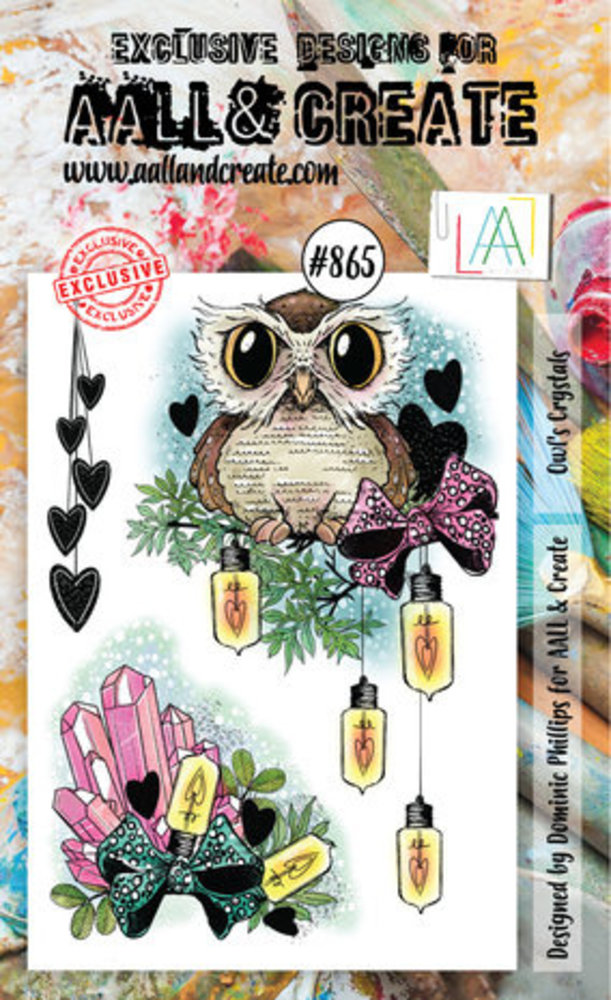 AALL and Create Clear Stamp Set A6 Owl's Crystals (AALL-TP-865) AALL and Create Clear Stamp Set A6 Owl's Crystals (AALL-TP-865)