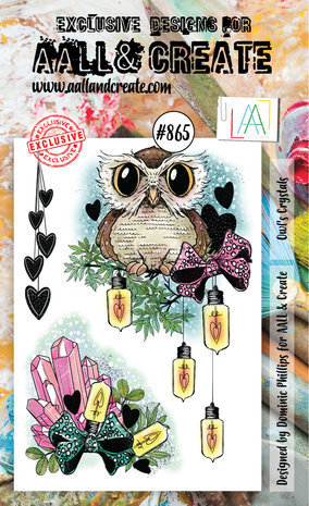 AALL and Create Clear Stamp Set A6 Owl's Crystals (AALL-TP-865) AALL and Create Clear Stamp Set A6 Owl's Crystals (AALL-TP-865)