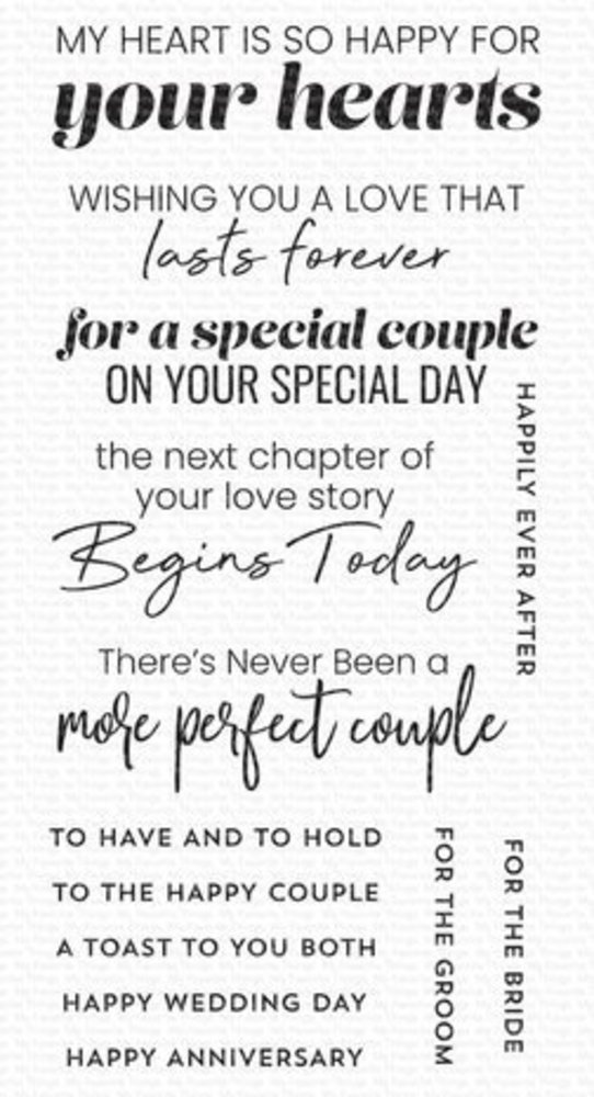 My Favorite Things To the Happy Couple Clear Stamps (CS-769) My Favorite Things To the Happy Couple Clear Stamps (CS-769)