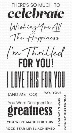 My Favorite Things Thrilled for You Clear Stamps (CS-770) My Favorite Things Thrilled for You Clear Stamps (CS-770)