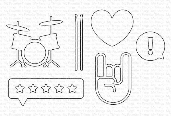 My Favorite Things Die-namics Keep on Rockin' (MFT-2494) My Favorite Things Die-namics Keep on Rockin' (MFT-2494)