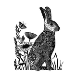 Crafty Individuals Happy Bunny Unmounted Rubber Stamps (CI-618)