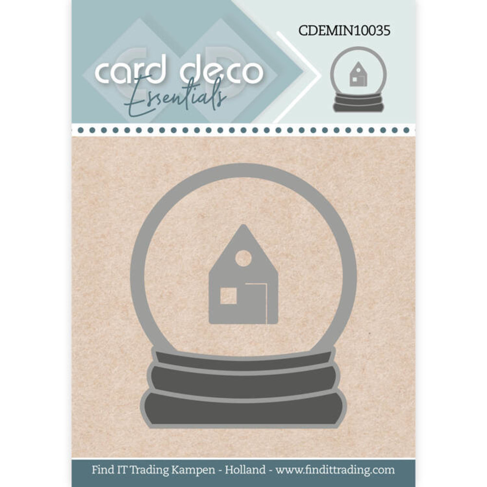 Card Deco Mini Snijmal Snowglobe (CDEMIN10035) Card Deco Mini Snijmal Snowglobe (CDEMIN10035)