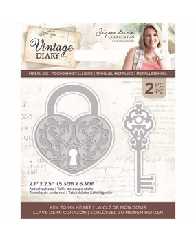 Crafter's Companion Vintage Diary Key to my Heart Dies (S-VD-MD-KTMH) Crafter's Companion Vintage Diary Key to my Heart Dies (S-VD-MD-KTMH)