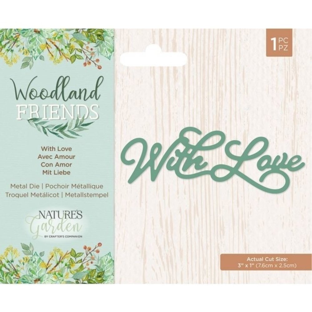 Crafter's Companion Woodland Friends With Love Die (NG-WFR-MD-WILO) Crafter's Companion Woodland Friends With Love Die (NG-WFR-MD-WILO)