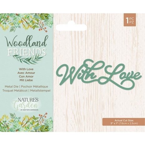 Crafter's Companion Woodland Friends With Love Die (NG-WFR-MD-WILO) Crafter's Companion Woodland Friends With Love Die (NG-WFR-MD-WILO)