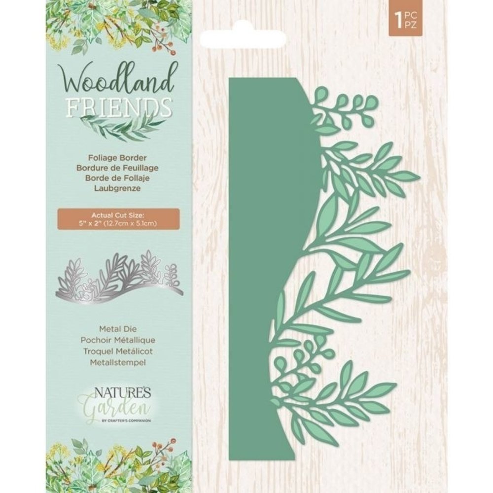 Crafter's Companion Woodland Friends Foliage Border Die (NG-WFR-MD-FOLBO) Crafter's Companion Woodland Friends Foliage Border Die (NG-WFR-MD-FOLBO)