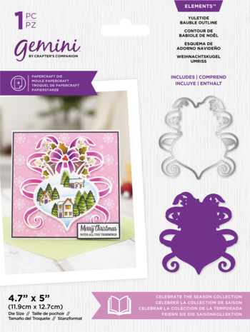Gemini Celebrate the Season Yuletide Bauble Outline Elements Dies (GEM-MD-ELE-YULBAO) Gemini Celebrate the Season Yuletide Bauble Outline Elements Dies (GEM-MD-ELE-YULBAO)