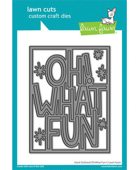 Lawn Fawn Giant Outlined Oh What Fun Dies (LF2972)