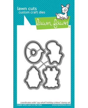 Lawn Fawn Say What? Holiday Critters Dies (LF2952)