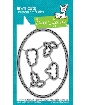 Lawn Fawn Giant Thank You Messages Dies (LF2936)