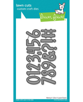 Lawn Fawn Henry's 123s Dies (LF2815) Lawn Fawn Henry's 123s Dies (LF2815)
