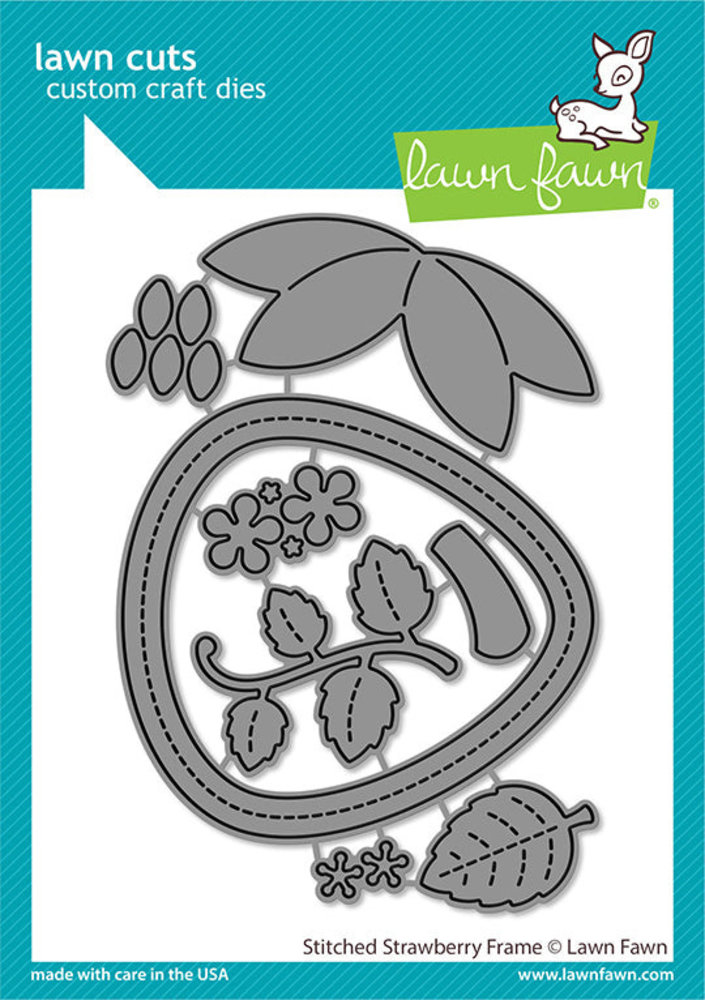 Lawn Fawn Stitched Strawberry Frame Dies (LF2809)