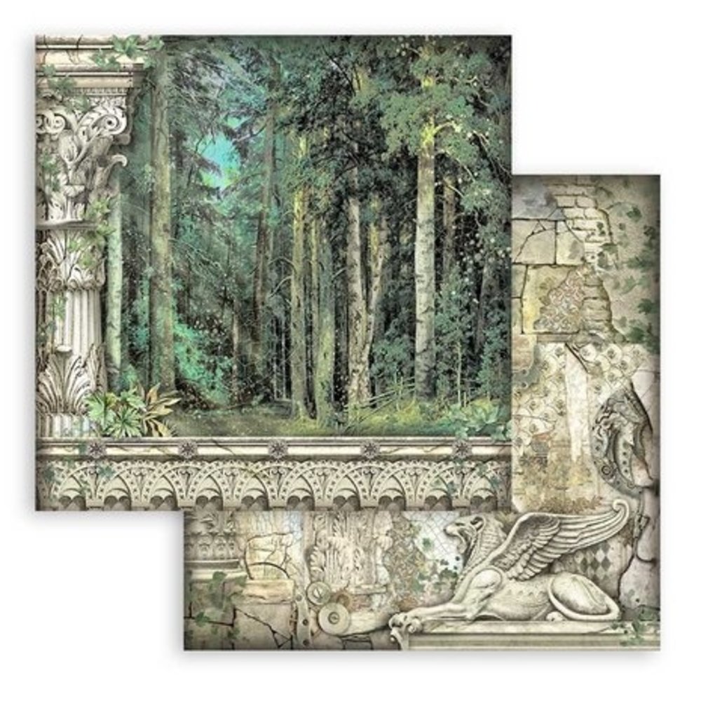 Stamperia Magic Forest 12x12 Inch Paper Pack (SBBL130)