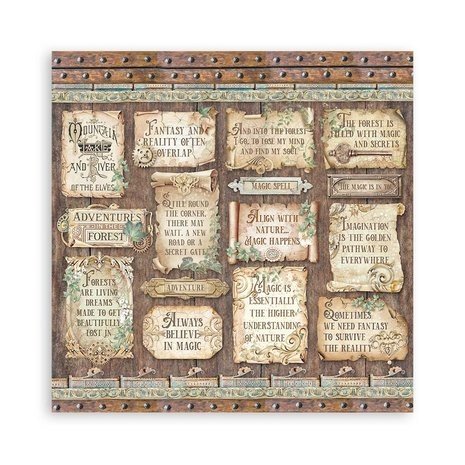 Stamperia Magic Forest 8x8 Inch Paper Pack (SBBS78)
