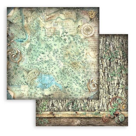 Stamperia Magic Forest Maxi Background 12x12 Inch Paper Pack (SBBL131) Stamperia Magic Forest Maxi Background 12x12 Inch Paper Pack (SBBL131)