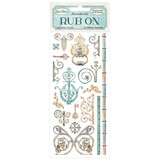 Stamperia Magic Forest 4x8,5 Inch Rub-On Keys And Decorations (DFLRB22)