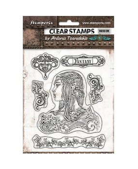 Stamperia Magic Forest Clear Stamps Amazon (WTK169)