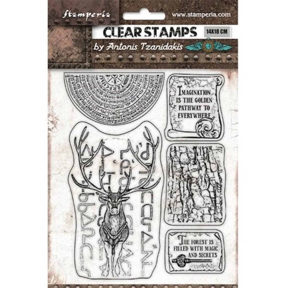 Stamperia Magic Forest Clear Stamps Deer (WTK170)