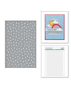 Spellbinders Raindrop Stencil (STN-047) Spellbinders Raindrop Stencil (STN-047)
