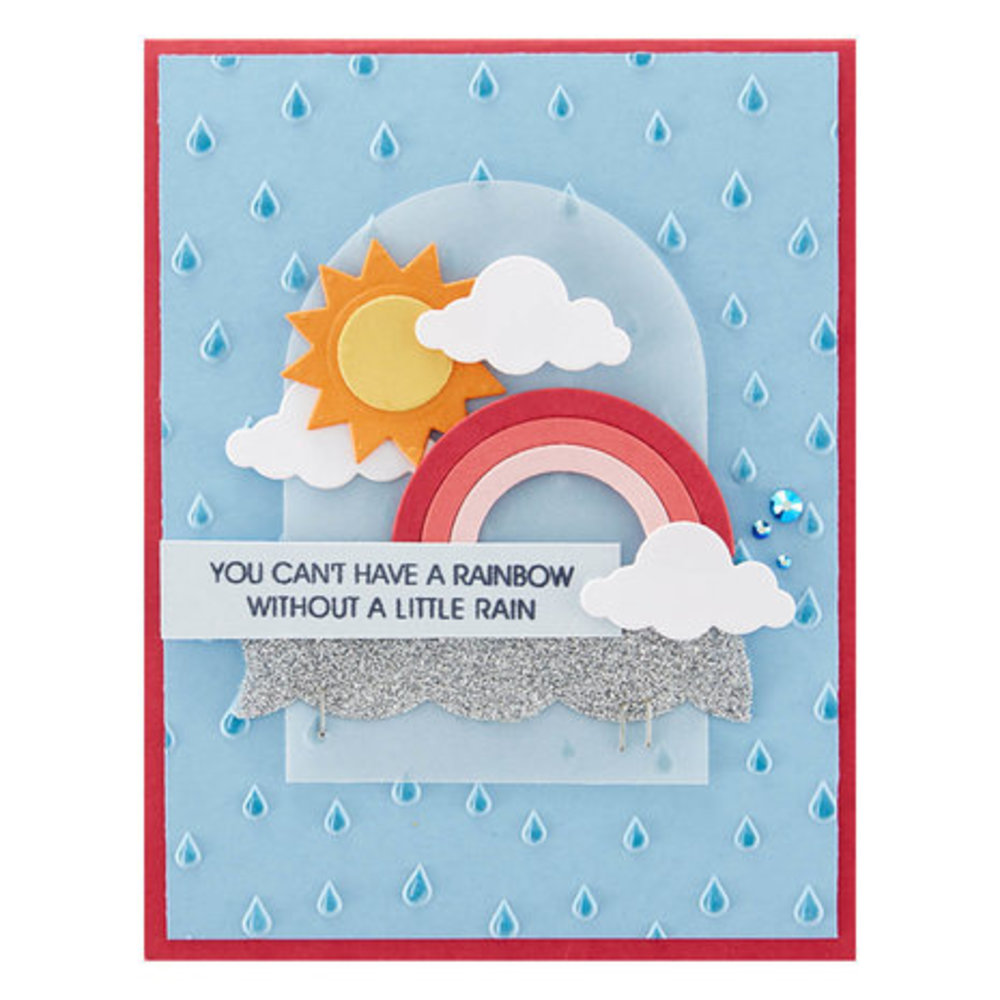 Spellbinders Raindrop Stencil (STN-047) Spellbinders Raindrop Stencil (STN-047)