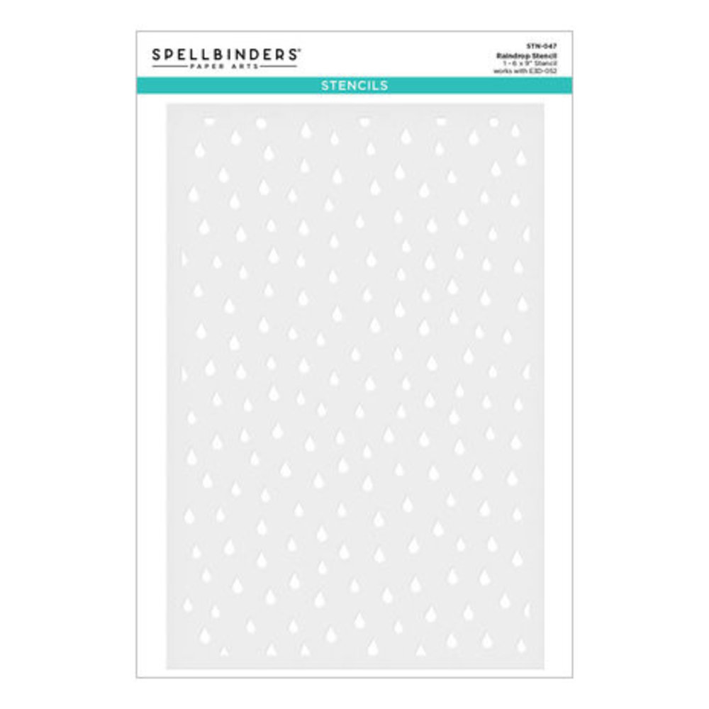 Spellbinders Raindrop Stencil (STN-047) Spellbinders Raindrop Stencil (STN-047)