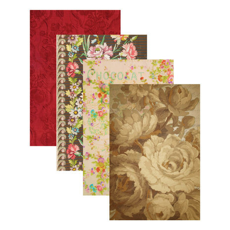 Spellbinders Flea Market Finds Florals 2 Palette 6x9 Inch Paper Pad (CH-029) Spellbinders Flea Market Finds Florals 2 Palette 6x9 Inch Paper Pad (CH-029)