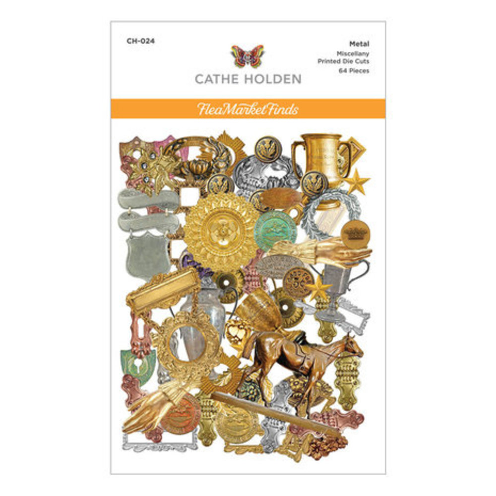 Spellbinders Flea Market Finds Metal Miscellany Printed Die Cuts (CH-024) Spellbinders Flea Market Finds Metal Miscellany Printed Die Cuts (CH-024)