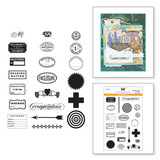 Spellbinders Flea Market Finds Reading Matter Clear Stamps (STP-168)