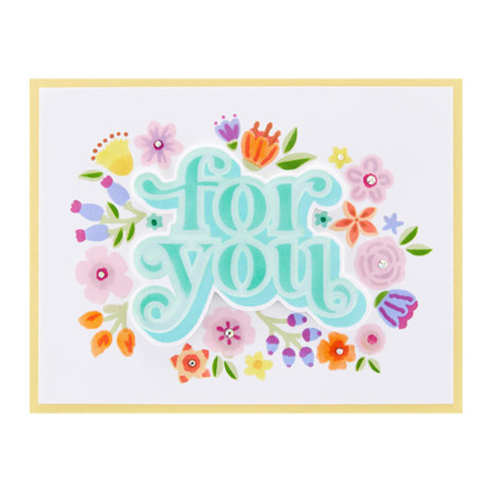 Spellbinders Layered Stencil Collection Floral For You Dies (S3-471)