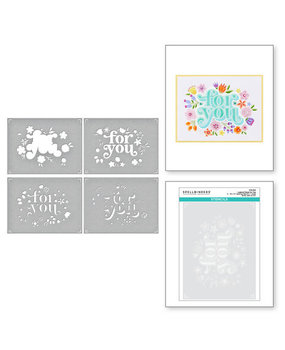 Spellbinders Layered Stencil Collection Layered Floral For You Stencils (STN-050) Spellbinders Layered Stencil Collection Layered Floral For You Stencils (STN-050)