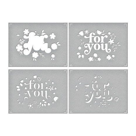 Spellbinders Layered Stencil Collection Layered Floral For You Stencils (STN-050) Spellbinders Layered Stencil Collection Layered Floral For You Stencils (STN-050)