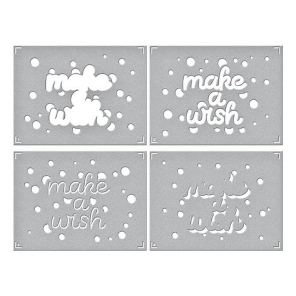 Spellbinders Layered Stencil Collection Layered Make a Wish Confetti Stencils (STN-053) Spellbinders Layered Stencil Collection Layered Make a Wish Confetti Stencils (STN-053)
