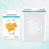 Spellbinders Layered Stencil Collection Floral Thank You Stencil & Die Bundle (BD-0752)