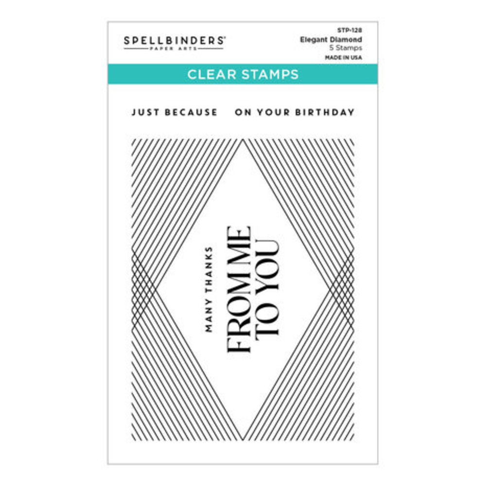 Spellbinders Toolbox Essentials Elegant Diamonds Clear Stamp (STP-128) Spellbinders Toolbox Essentials Elegant Diamonds Clear Stamp (STP-128)