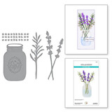 Spellbinders The Victorian Garden Mason Jar and Lavender Dies (S6-207)