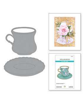 Spellbinders The Victorian Garden Teacup and Saucer Dies (S4-1277) Spellbinders The Victorian Garden Teacup and Saucer Dies (S4-1277)