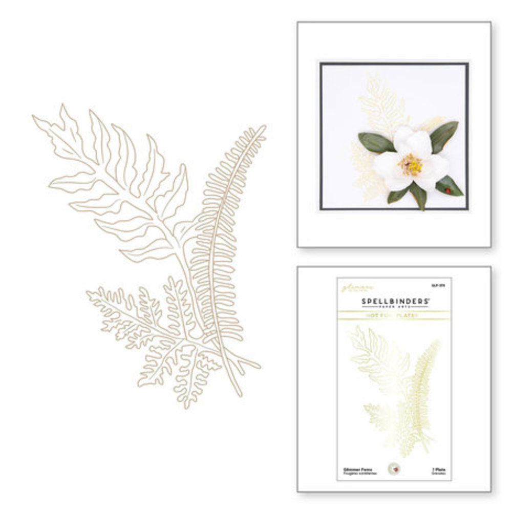 Spellbinders The Victorian Garden Glimmer Ferns Glimmer Hot Foil Plate (GLP-378) Spellbinders The Victorian Garden Glimmer Ferns Glimmer Hot Foil Plate (GLP-378)