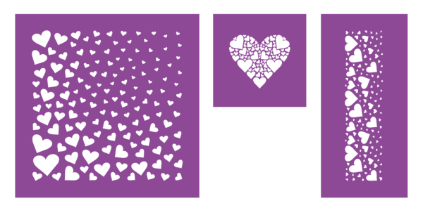 Crafter's Companion Love Hearts Multi-Use Stencil Set (CC-STEN-LOVEHEA) Crafter's Companion Love Hearts Multi-Use Stencil Set (CC-STEN-LOVEHEA)