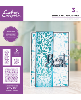 Crafter's Companion Swirls and Flourishes Multi-Use Stencil Set (CC-STEN-SWFLOUR) Crafter's Companion Swirls and Flourishes Multi-Use Stencil Set (CC-STEN-SWFLOUR)