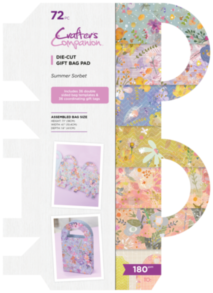 Crafter's Companion Summer Sorbet Die-Cut Gift Bag (CC-PAD-GIFT-SUSO) Crafter's Companion Summer Sorbet Die-Cut Gift Bag (CC-PAD-GIFT-SUSO)