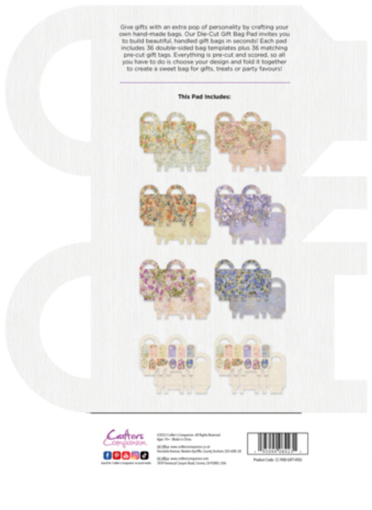 Crafter's Companion Vintage Summer Die-Cut Gift Bag (CC-PAD-GIFT-VISU) Crafter's Companion Vintage Summer Die-Cut Gift Bag (CC-PAD-GIFT-VISU)