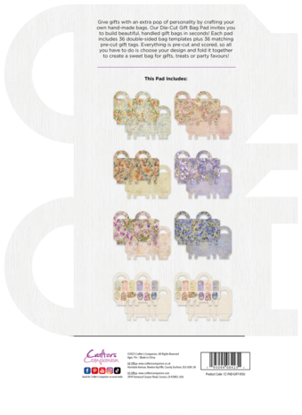 Crafter's Companion Vintage Summer Die-Cut Gift Bag (CC-PAD-GIFT-VISU) Crafter's Companion Vintage Summer Die-Cut Gift Bag (CC-PAD-GIFT-VISU)