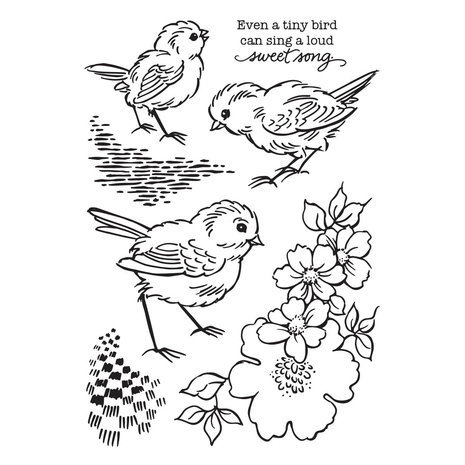 Stampendous! Sweet Song Clear Stamps (STP-192) Stampendous! Sweet Song Clear Stamps (STP-192)