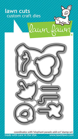 Lawn Fawn Elephant Parade Add-On Dies (LF3068)