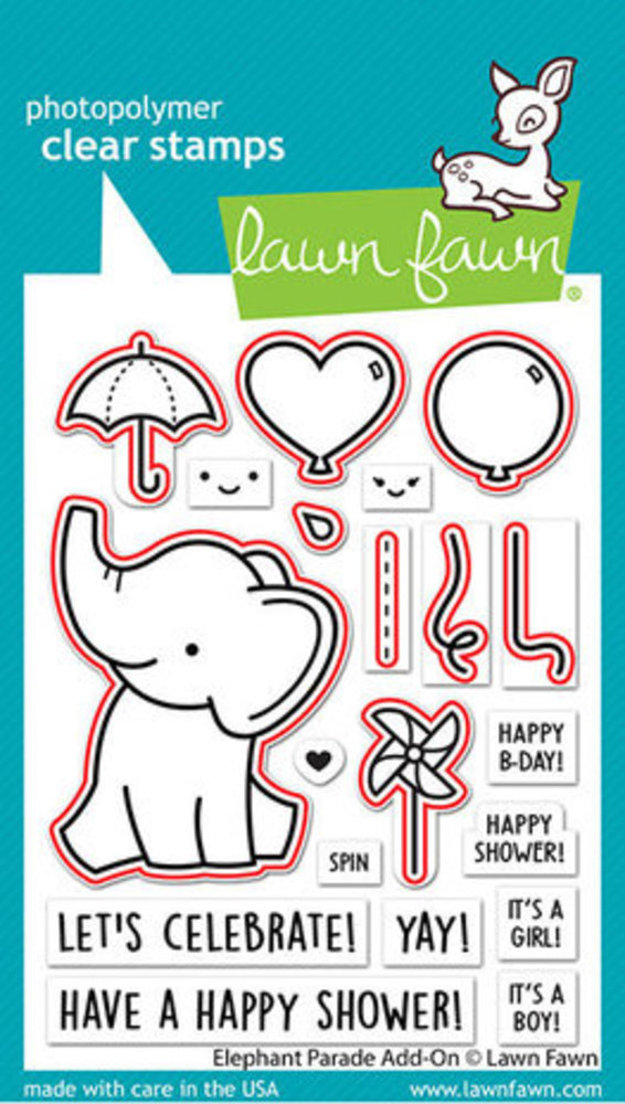 Lawn Fawn Elephant Parade Add-On Dies (LF3068)
